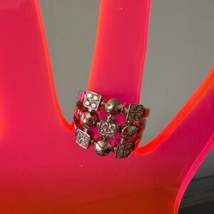 Bvlgari Bulgari Lucia Diamond 18K White Gold Ring Size 7